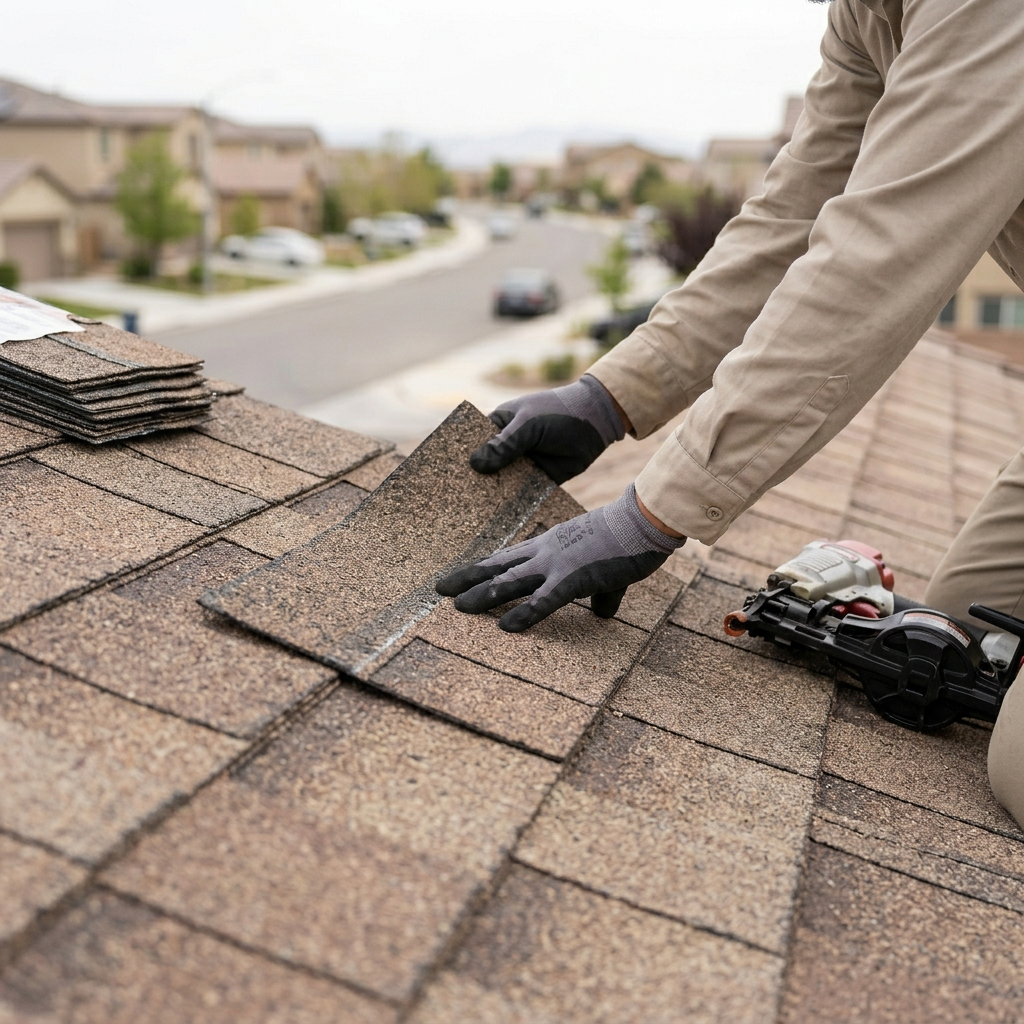 Composition shingle roof repair and replacement material pricing